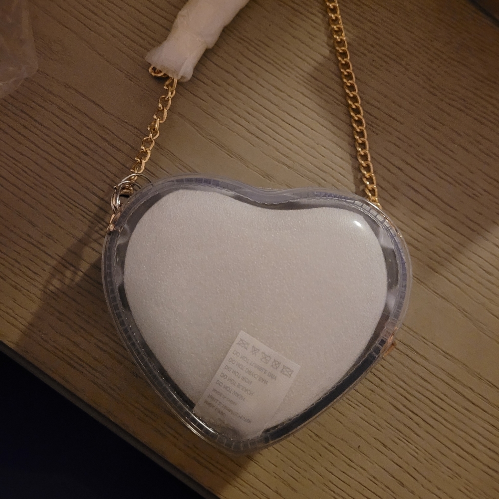 Clear Heart Purse
